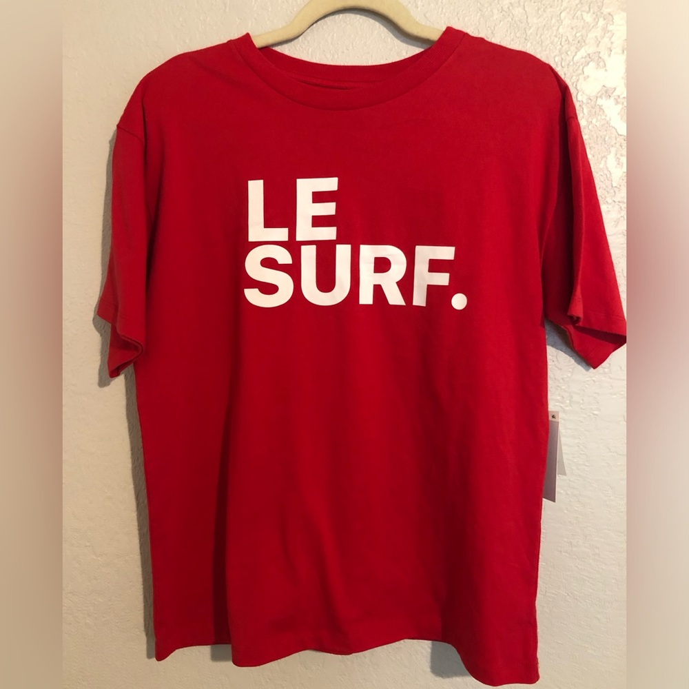 LE SURF Red Graphic Tee- Small